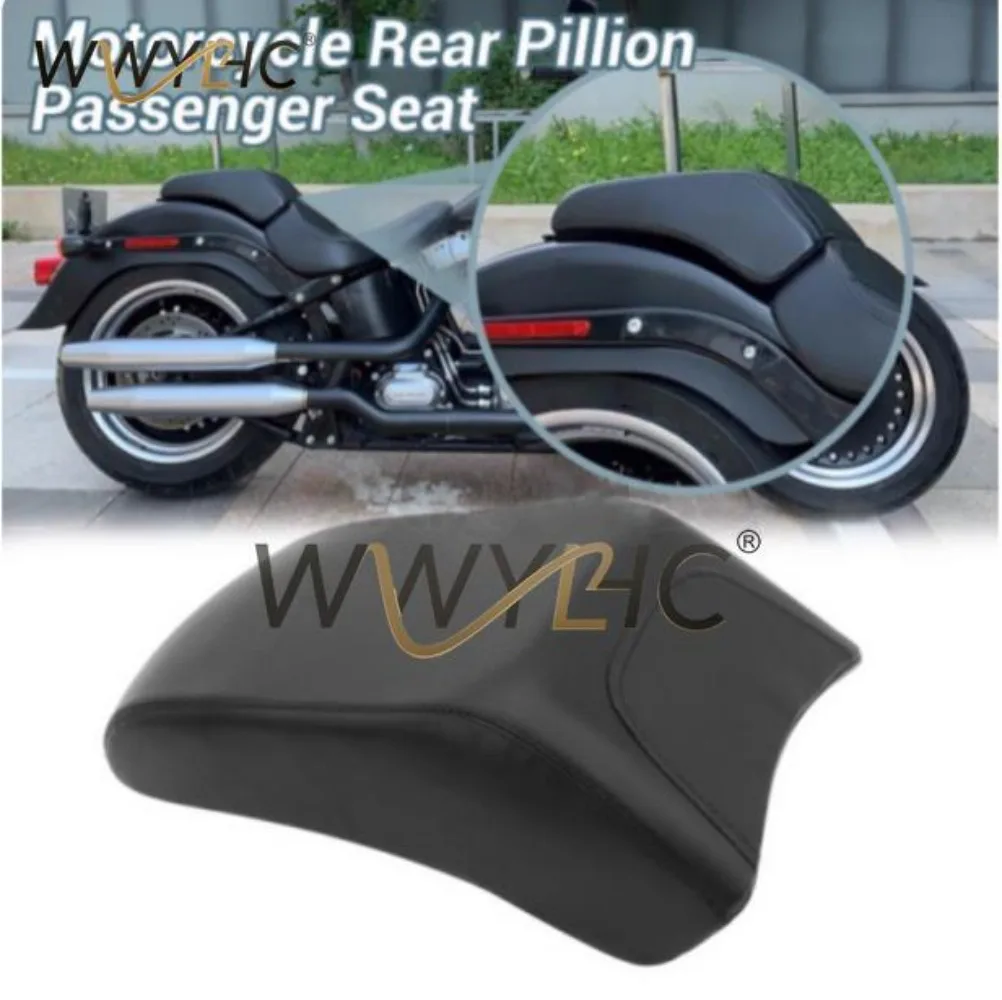 Motorcycle Rear Passenger Seat Saddle Pillion For  Softail Fat Boy FLSTF 2008 2009 2010 2011 2012 2013 2014