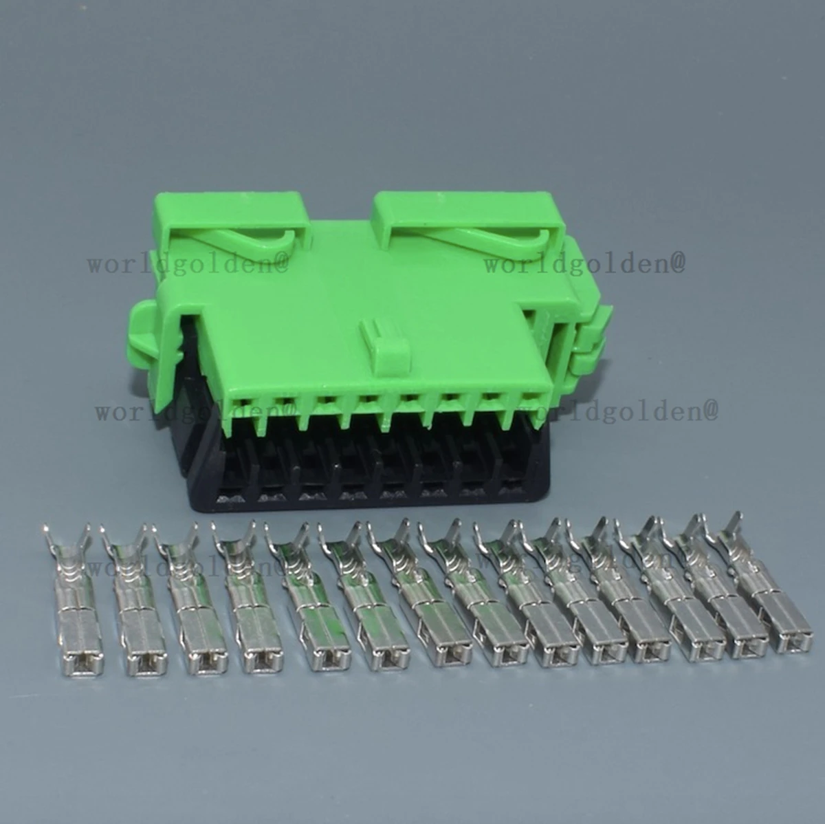 16P OBD2 Car Diagnostic Wiring Harness Connector,Female Auto OBD‑II Socket Plug Housing With Terminals Fits for Citroen Peugeot