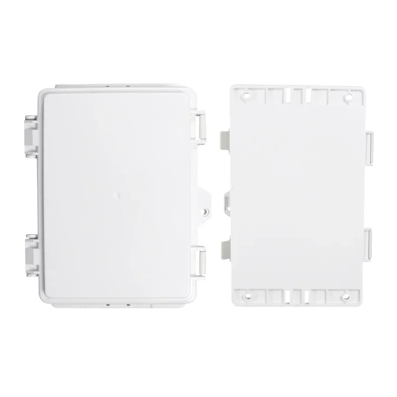 

AK-01-61 220*140*75mm Custom Wallmount Ip66 Waterproof Plastic Abs Enclosures Junction Box With Hinge Cover