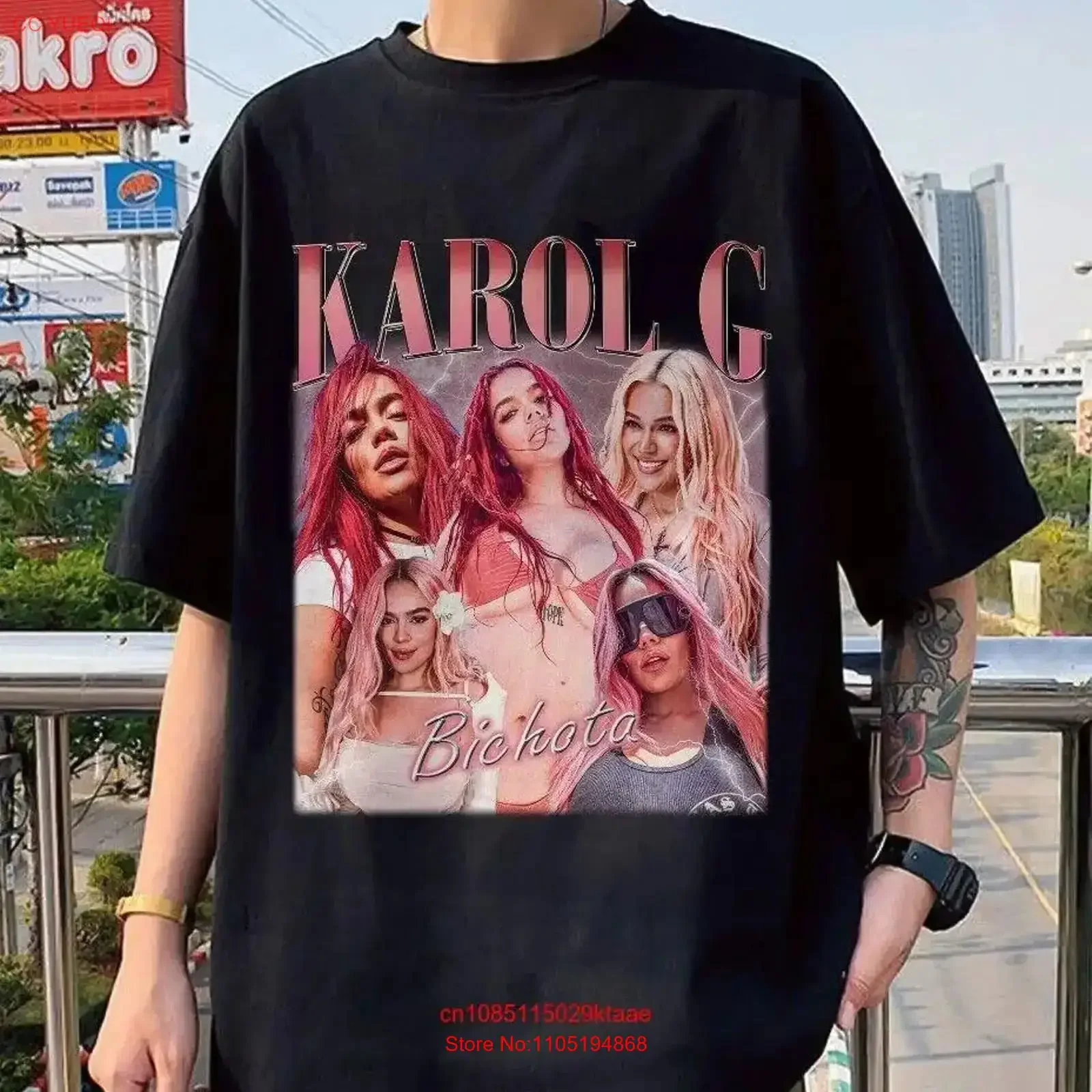 Karol G Vintage T Shirt For Women And Man All Sizes S To 5X vintage Washed Stylish graphic fashion Versatile Stretched