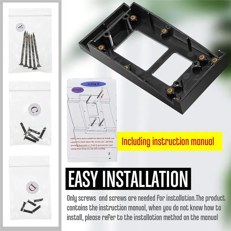 AT19-2 Pcs Doorbell Vinyl Siding Mount Compatible With Ring Video Doorbell, Video Door Bell 1St Gen 2, 3, 3+