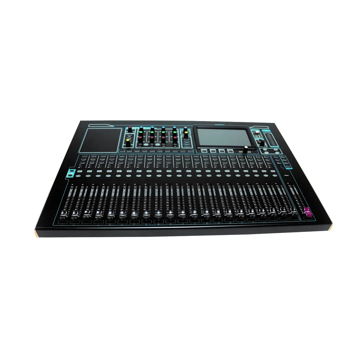 

24 channel professional audio mixer digital console 100mm fader DB-24DL 16 channel MIC;2group stereo;1 group return;MP3 SD