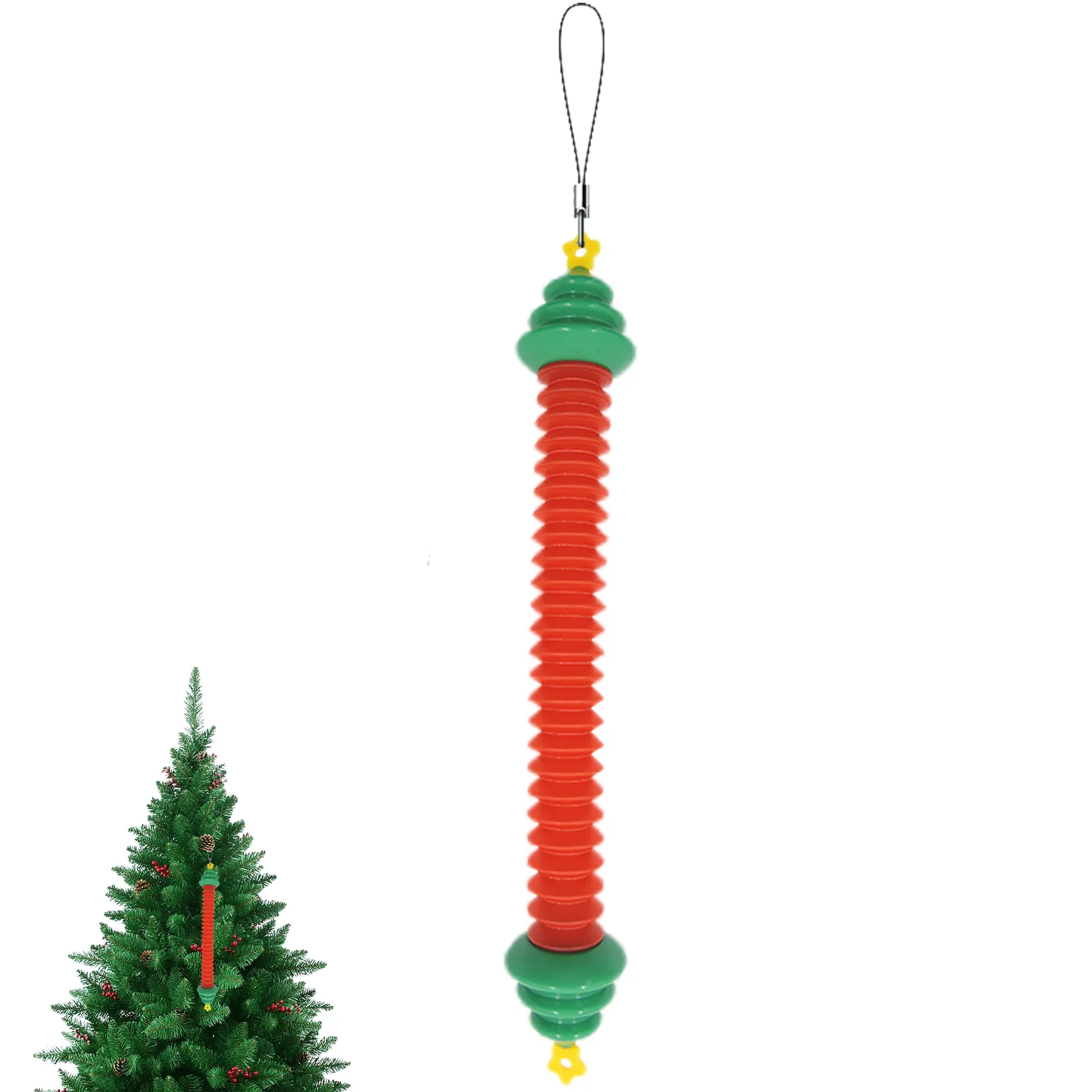 Pop Tubes Sensory Toys Stretchable Christmas Tree Pop Out Toddler Toys Christmas Hat Pop Tubes With Light Popping Tubes Spring