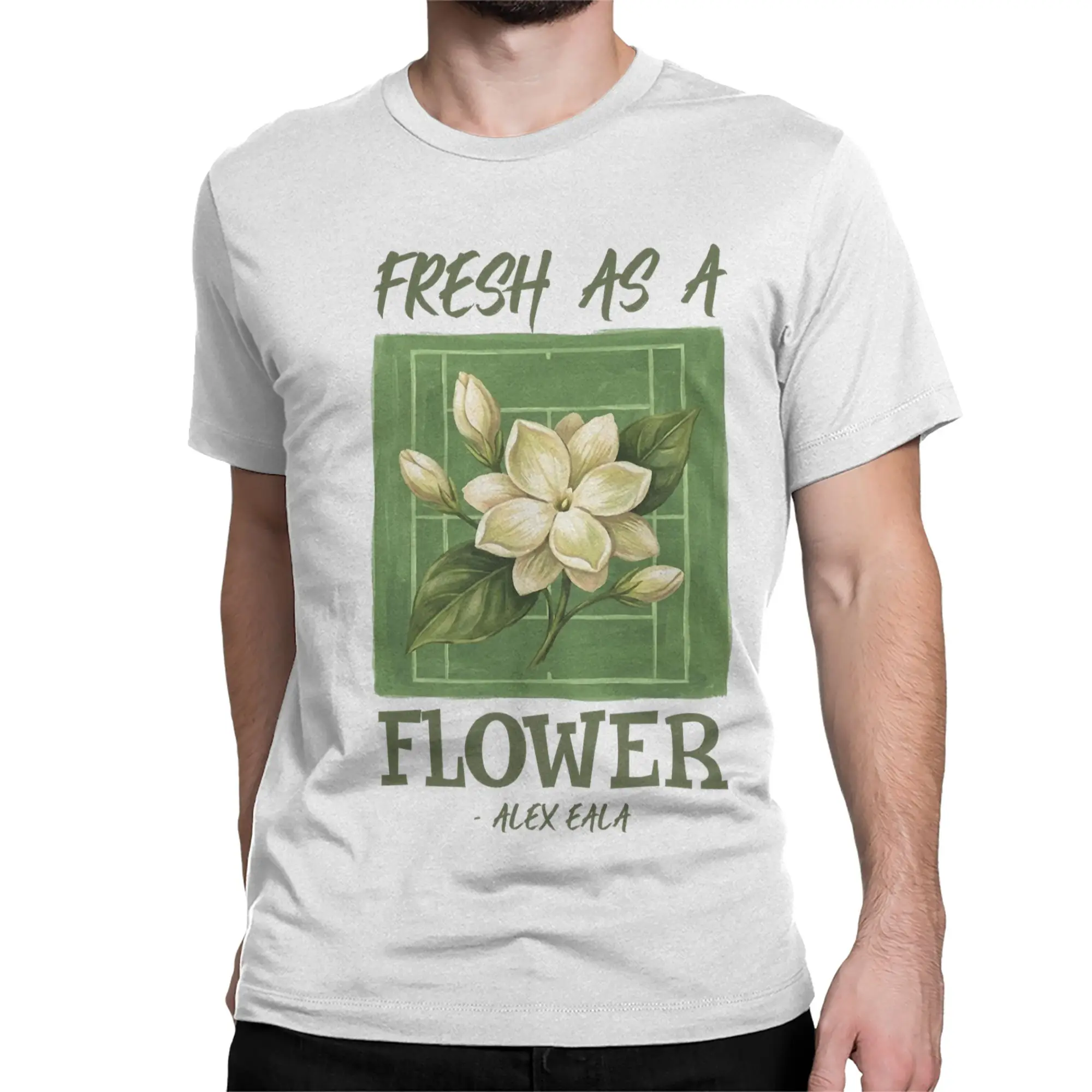 Alex Eala Sampaguita T Shirt Men Women's Pure Cotton  T-Shirts Round Collar Tennis Player Tee Shirt Short Sleeve Tops Summer