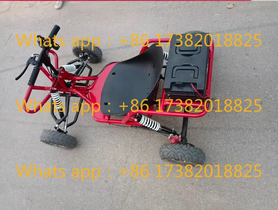 Black Red-6-inch all-terrain fuel version, mini adult outdoor drift mountain bike four-wheel beach rally car