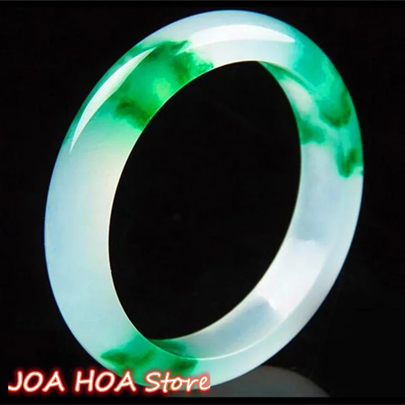 

Genuine Natural Green Jade Bangle Bracelet Charm Jewellery Fashion Accessories Hand-Carved Amulet