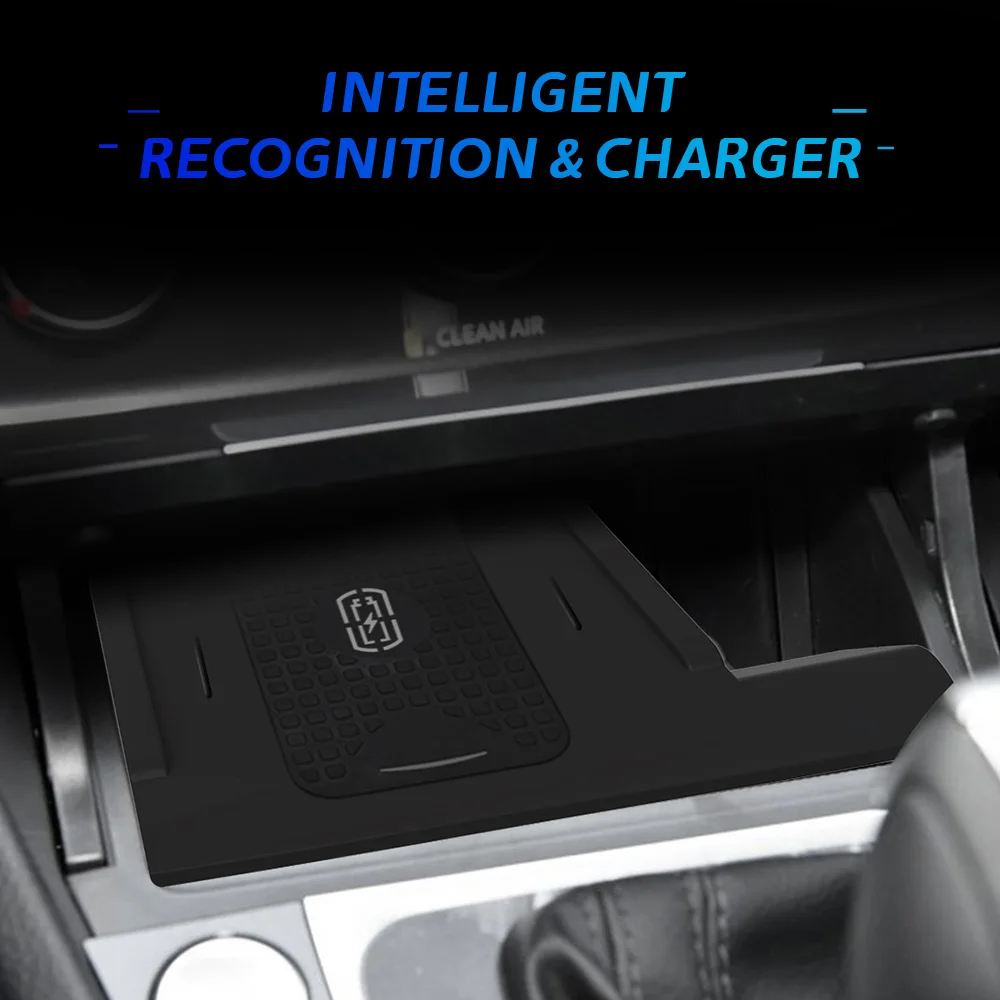 Wireless Car Charger for Volkswagen Golf 2014-2020 Fast Charging Pad Holder Phone Stand