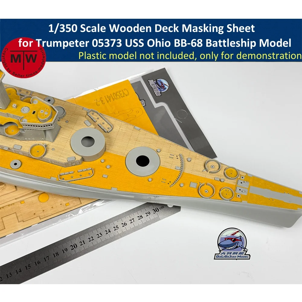 

1/350 Scale Wooden Deck Masking Sheet for Trumpeter 05373 USS Ohio BB-68 Battleship Model Kit CY350141