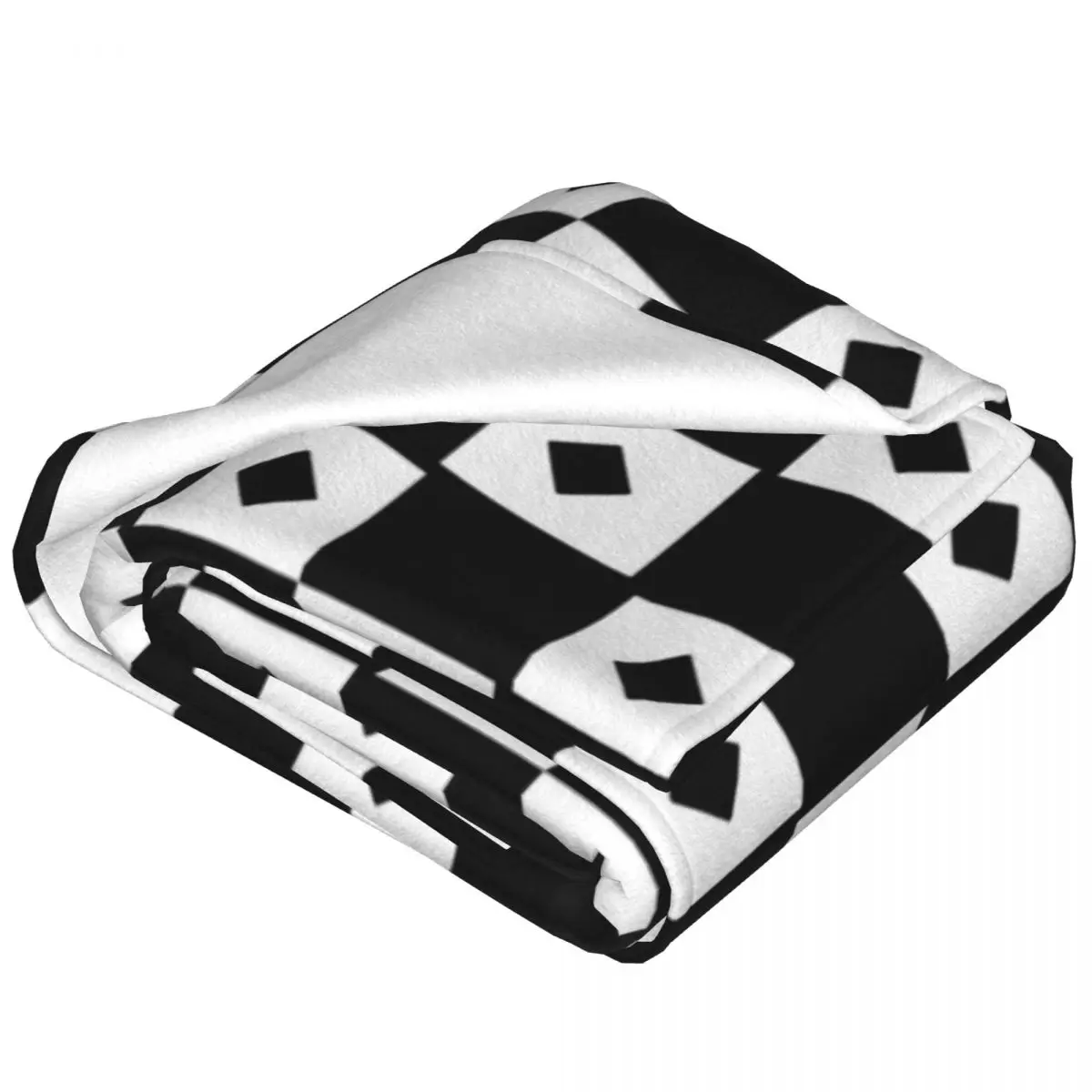 Chess Board Black And White Grid Checkered Blankets Soft Warm Flannel Throw Blanket Bedding for Bed Livingroom Picnic Home Couch