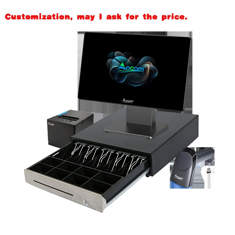 

Полный набор сканеров и принтеров на заказ, 1,6 дюйма, настольное POS-устройство, кассир Till POS-система, супермаркет, аптека, фрукты S