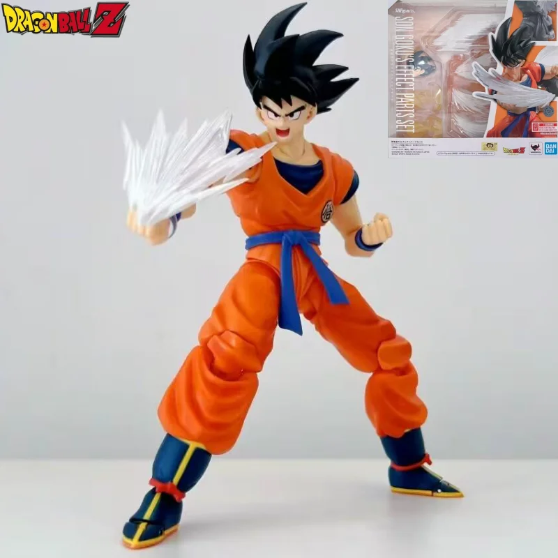 Original Bandai Dragon Ball Special Effects Kit S.H. Figuart Sun Goku Fist Style Kamepai Qigong Kits People Funny Toys