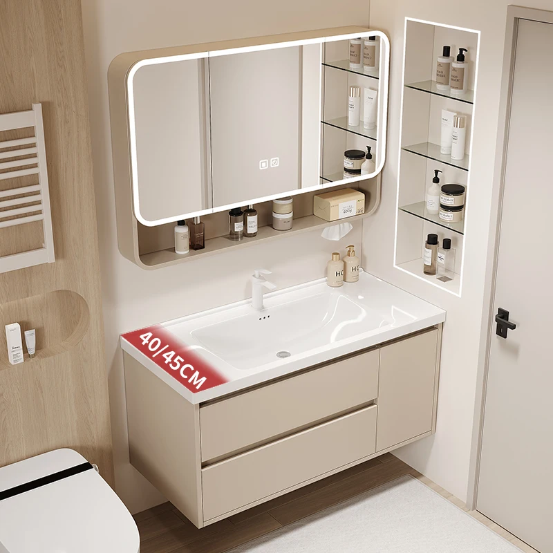 

Combination Ceramics Bathroom Cabinets Toilet Vintage Vanity Drawer Bathroom Cabinets Mirrors Shower Mobiletto Bagno Furniture