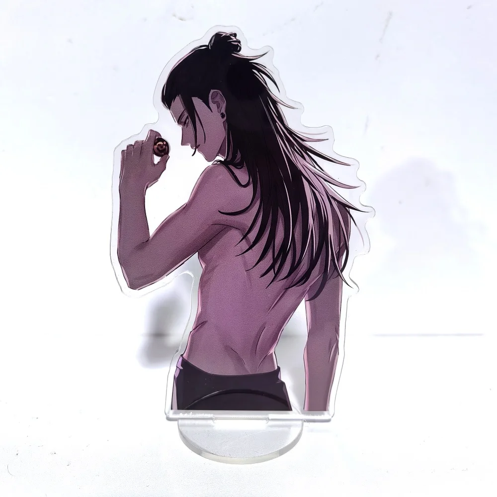 15CM Anime Jujutsu Kaisen Gojo Satoru Nanami Acryl Stand Figur Platte Winter Mantel modell Schreibtisch Dekor Geschenk