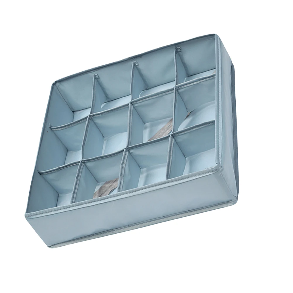 

1Pcs 12 Cell Sock Box Reasonable Design Multiple Compartments Space Saving Foldable Underwear Drawer Organizer 12 Cell Sock Box