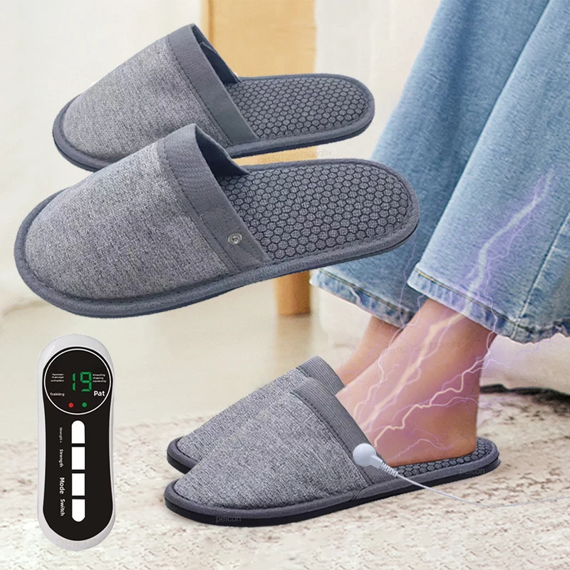 

EMS Foot Massager Slippers Electric Feet Massage Shoes with Remote Control Pulse Muscle Stimulator Foot Massager to Relieve Pain
