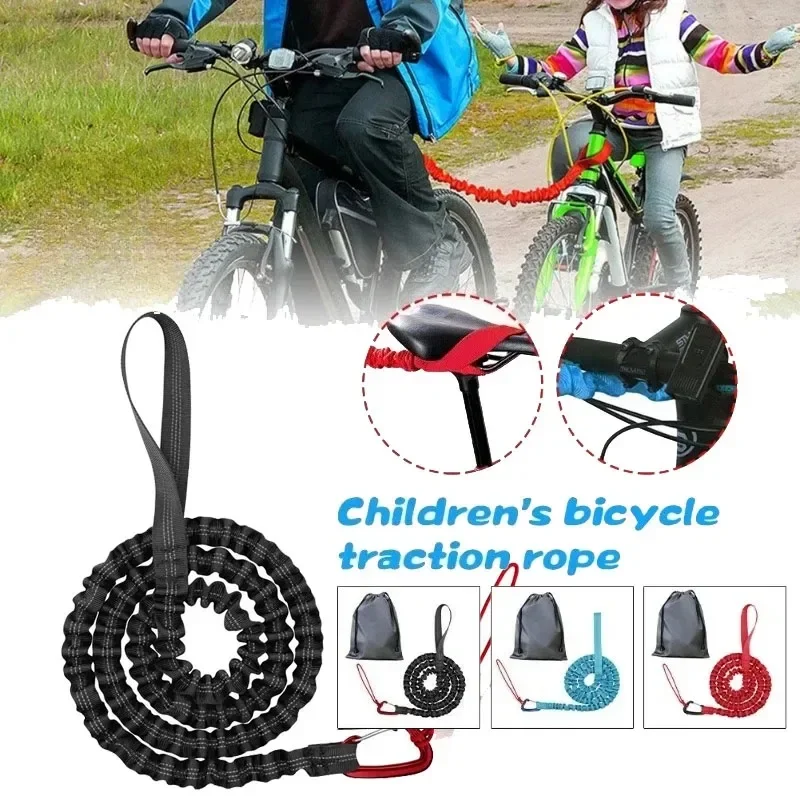 

Bike Towing Rope Trailer Rope Bicycle Nylon Traction Rope with Storage Bag Parent‑Child Outdoor Tool Cycling Safety Equipmen