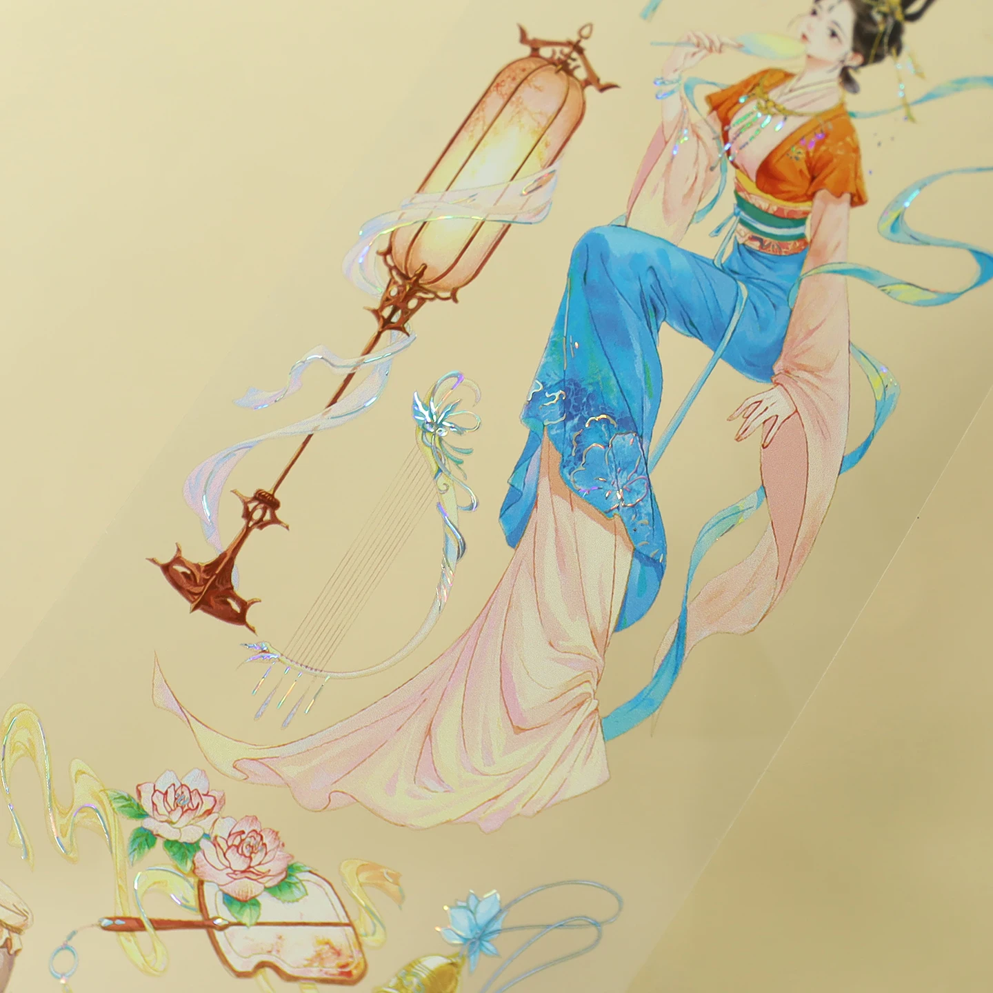 60mm*200cm Vintage Character Window Landscape PET Tape Creative DIY Journal Material Collage Scrapbooking Stationery