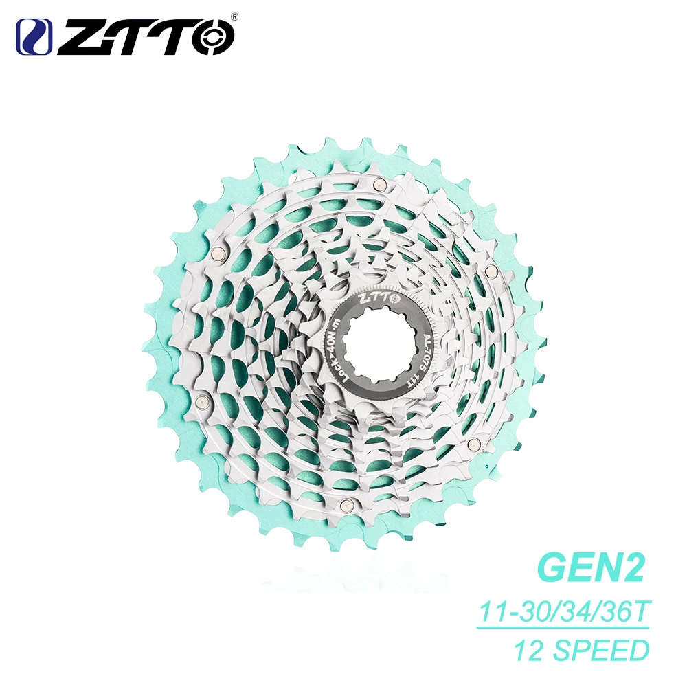 ZTTO GEN2 ULT 12 Speed 11-36T Road Bike Cassette 12S 34T Big Spider CNC Freewheel 12s 11-30T Sprocket Light weight Gravel HG K7