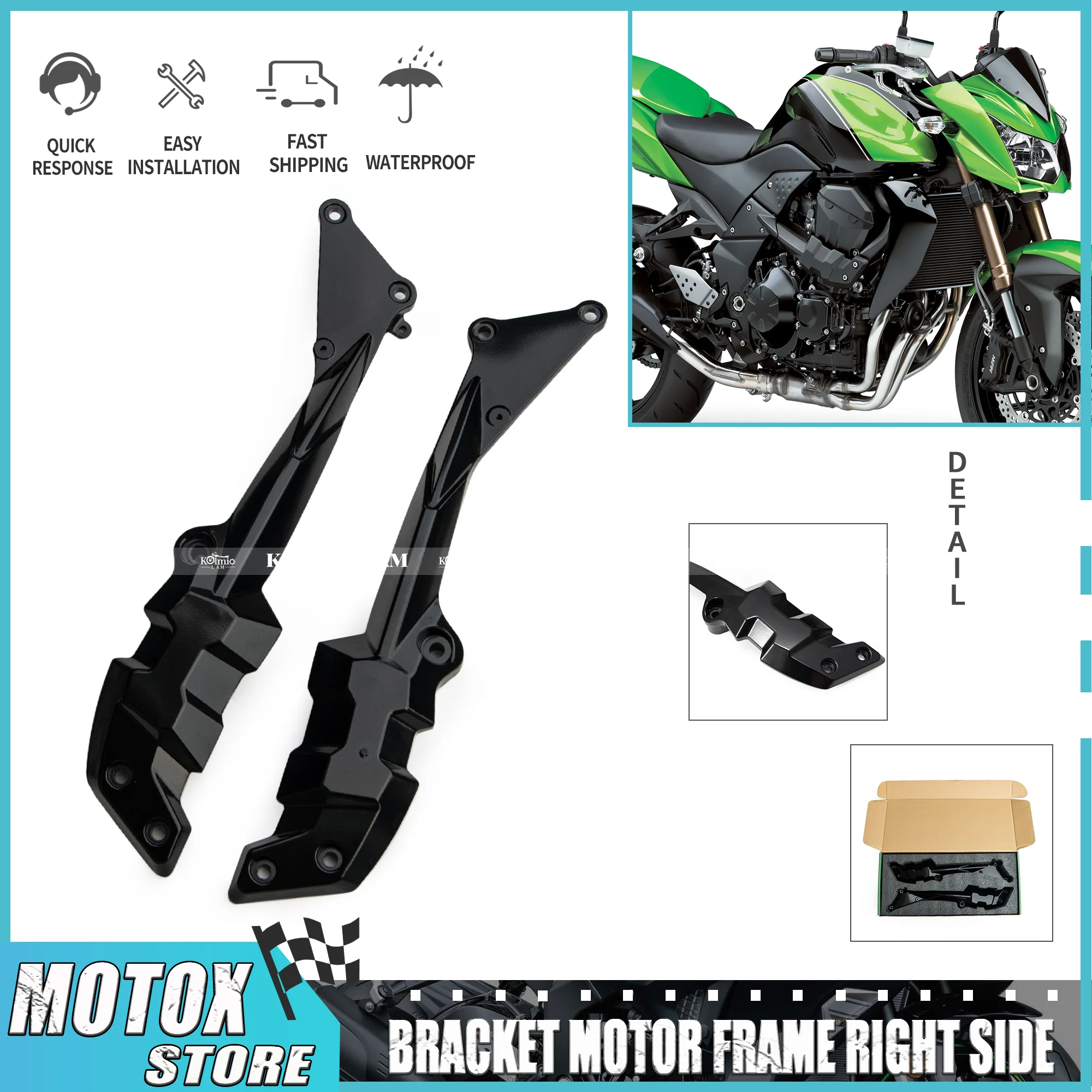 Аксессуары для мотоциклов, правый левый, подходит для KAWASAKI Z750 Z1000 2008 2009 2010 Z 750 2010 2011, опора двигателя рамы