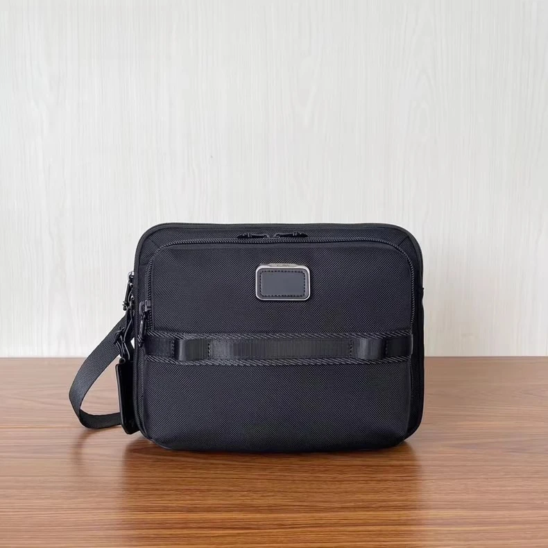 

232796D Ballistic nylon men's fashion horizontal small square bag shoulder messenger bag Alpha Bravo series