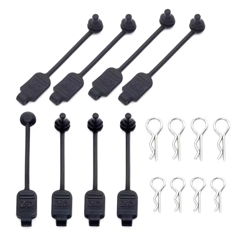 ZD Racing RC Car Body Shell Metal R Clips Flexible Rubber Retainer For 1/12 1/10 1/8 1/7 RC Car Shell Anti-loss Buckle 8301