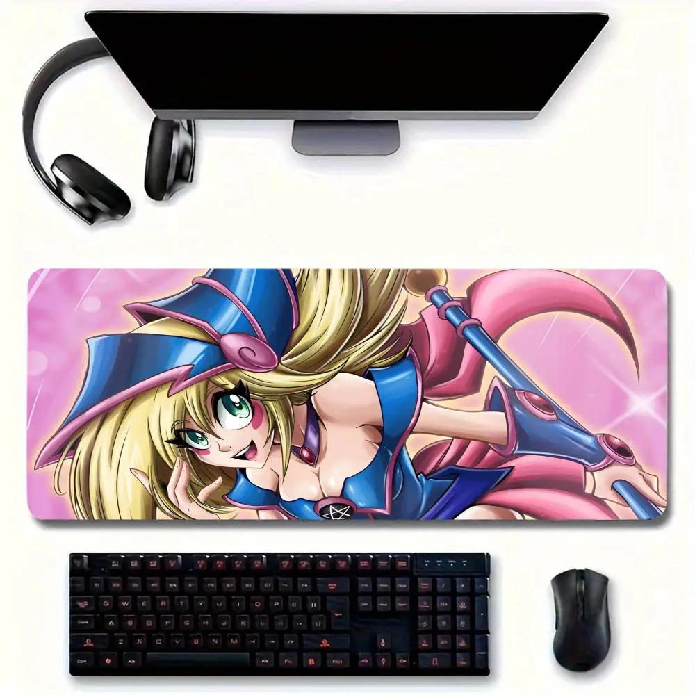Anime Yugioh Dark Magician Mouse Pad grande tappetino per mouse per home office tappetino da scrivania in pelle impermeabile per giocatori tappetino per mouse per Computer K