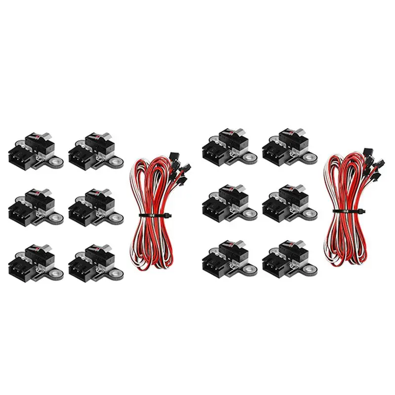 A74E-12PCS Mini Limit Switches With 1M 3 Pin Cable For 3018-Prover/3018-MX3/3018-Prover Mach3