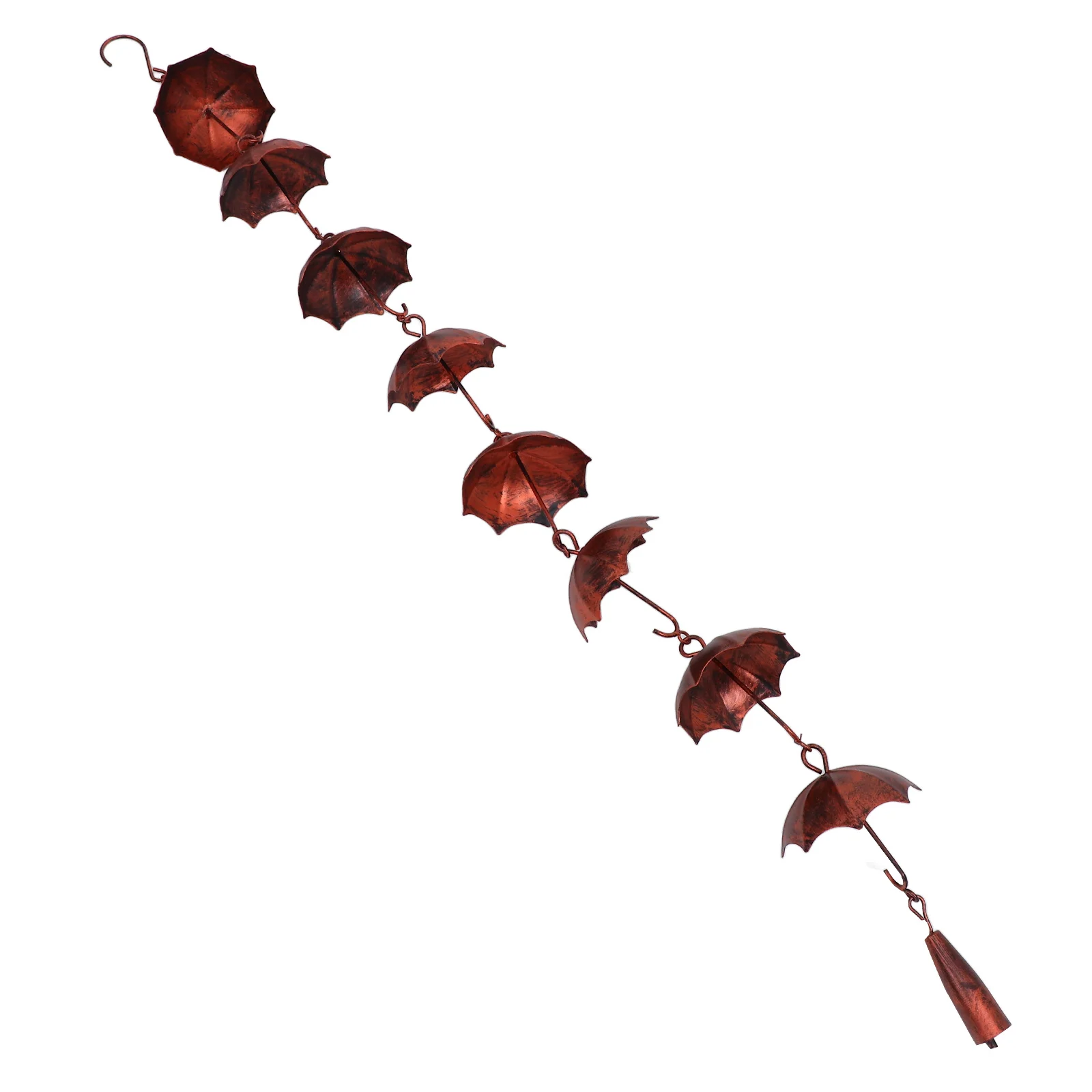 

Umbrella Wind Chime Water Chain Metal Hanging Decor Gutter Chains Carbon Steel Bell Garden Rain Chains For Gutters Downspouts