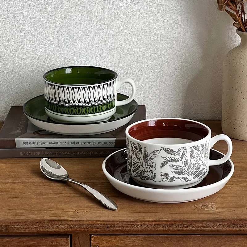 Antik Ceramic Coffee Cups & Dates, Light, High-end, and value Office afternoon tea cups, Finland can