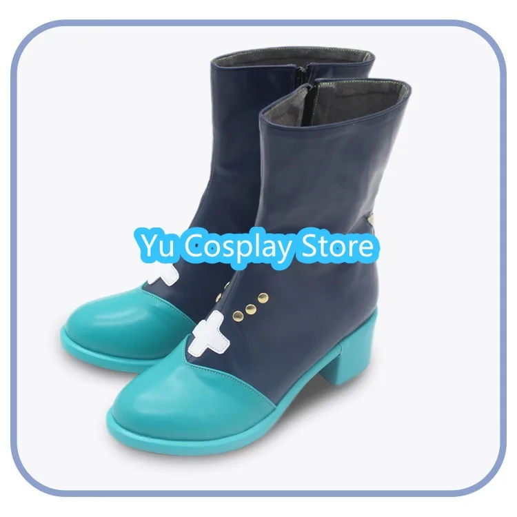 Game Ensemble Stars Puffy Bunny Shinobu Sengoku Cosplay Shoes Halloween Carnival Boots Cosplay Props PU Shoes Custom Made