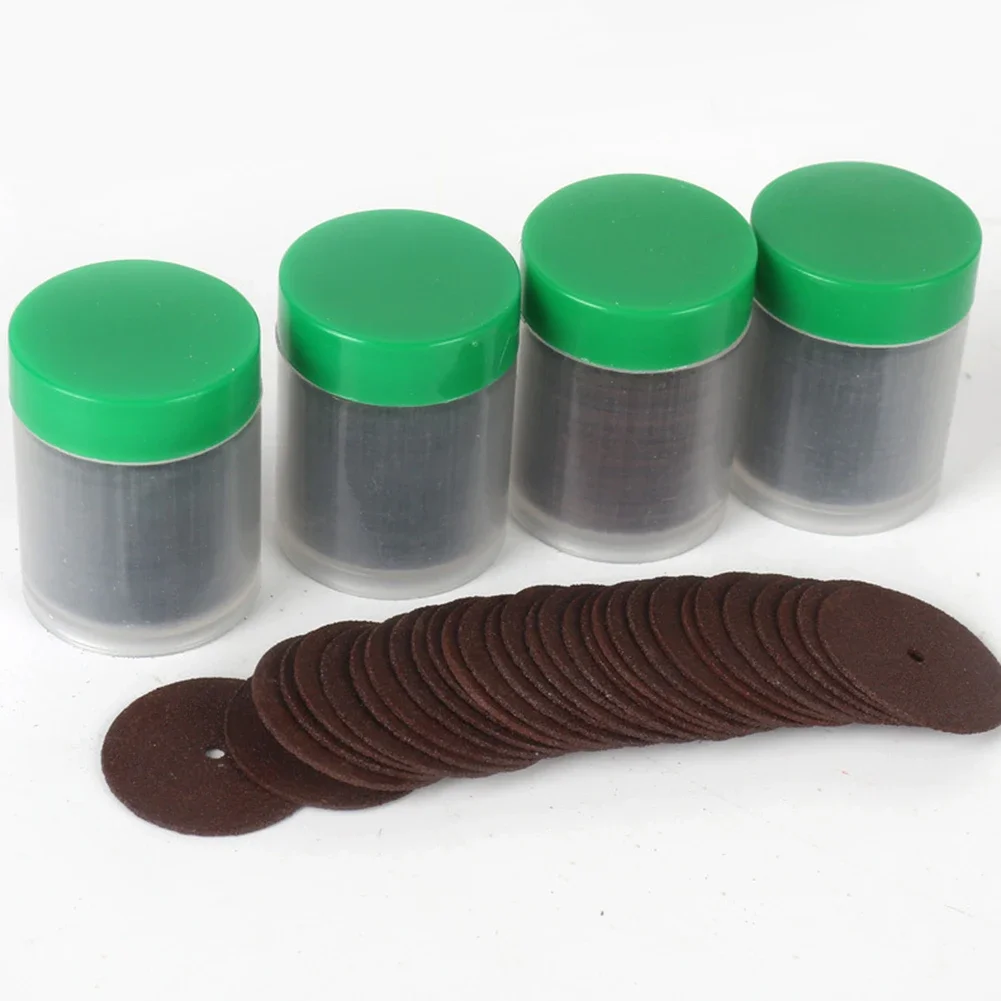 Resin Cutoff Wheel 36pcs 24mm Disc Kit With Mandrel For Cutting Metal Plastic Wood Fiber And Removing Rusty Screws Bolts