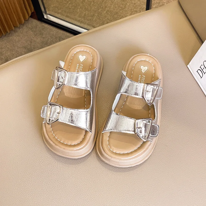 夏子供サンダル女の赤ちゃん幼児ソフトノンスリッププリンセスシューズ子供キャンディゼリービーチシューズ男の子カジュアルローマンスリッパ