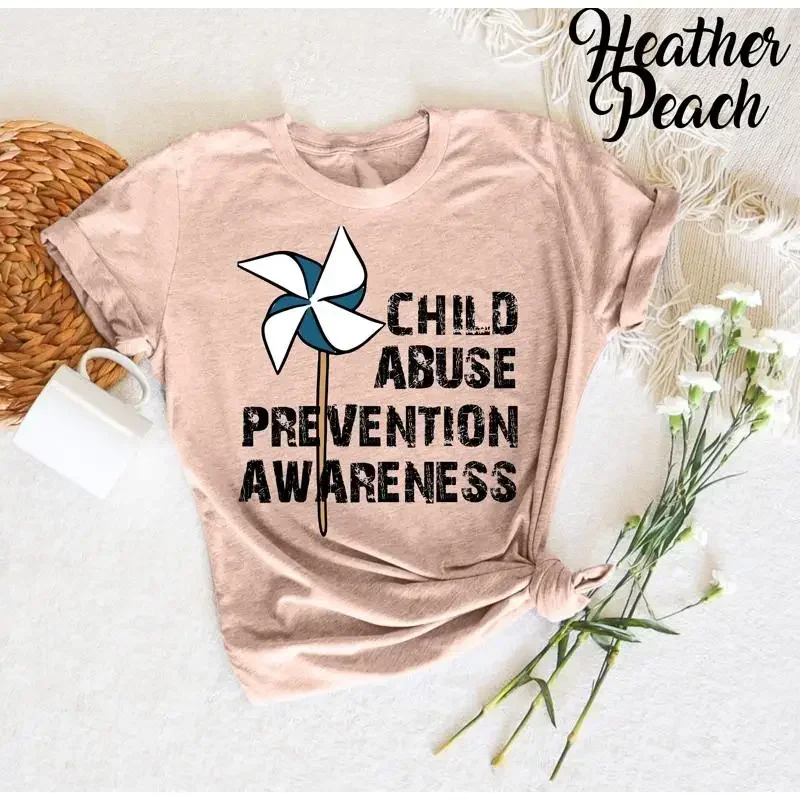 Child Abuse Prevention Awareness T Shirt Stop The Ribbo