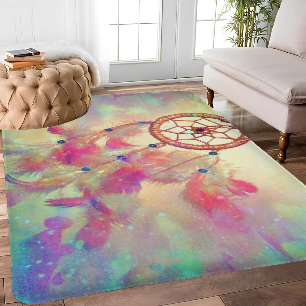 

Dream Catcher Feathers Door Mat Nordic Style Bedroom Living Room Doormat Home Balcony Anti-Slip Alfombra