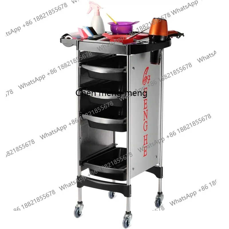 Beauty salon trolley hair dye  hair dryer rack electric hair dryer rack rack tool cart H