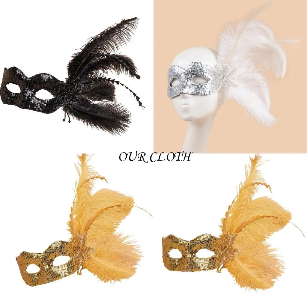 

Женские перо маскарады масска венецианцы маска Хэллоуин Марди Гра костюмы Y1AC