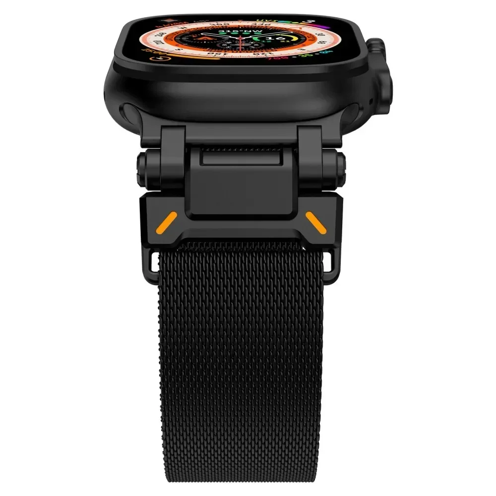 Magnetic Stainless Steel Band For Apple Watch Strap 46mm 45mm 44mm Milanese Loop Bracelet iWatch Series Ultra 2/10/9 8 7 6
