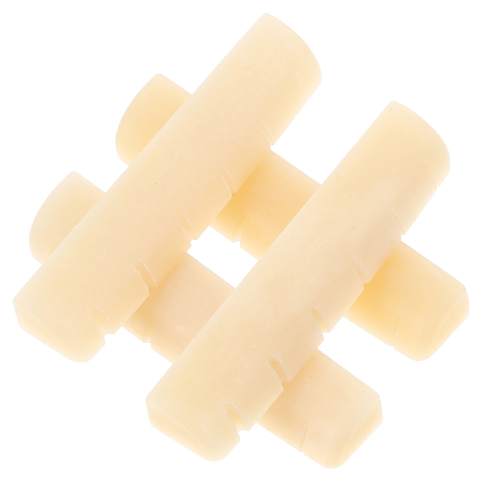 

4pcs Folk Bridge Saddle Replacement Sturdy Practical Parts Improve Sound Quality Guitar Accessories Bridge Parts String