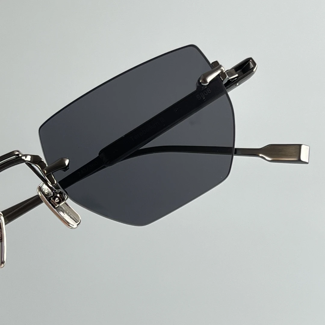 Hip Hop Rimless Square Sunglasses Men Women Luxury Designer UV400 Outdoor Driving Sun Glasses Eyewear