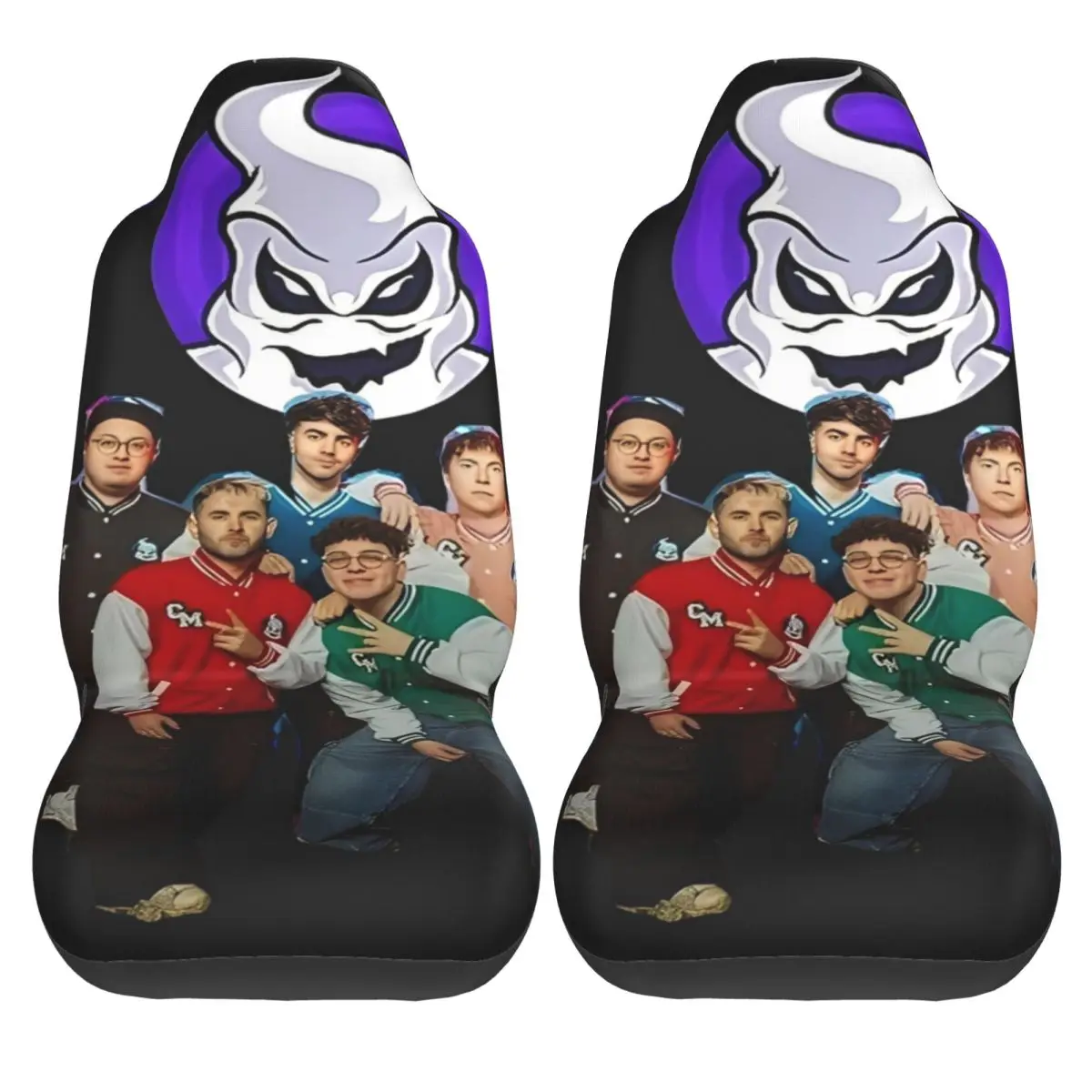 

Fede V-Vigevani Club Misterios Car Seat Covers Polyester Protection Auto Seat Covers 2 Pcs Cute Truck Cover