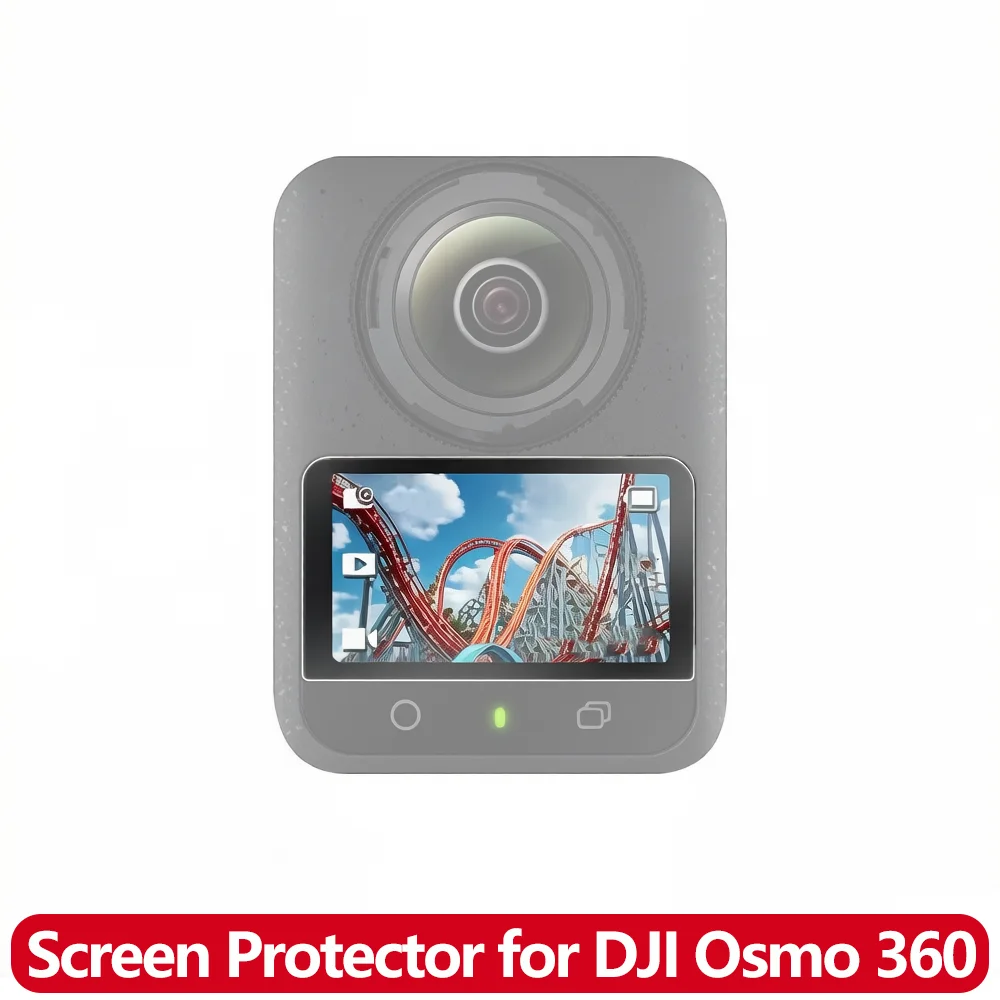 Tempered Glass Screen Protector for DJI Osmo 360 9H Anti-Scratch HD Clear Bubble-Free Protective Films Action Camera Accessories