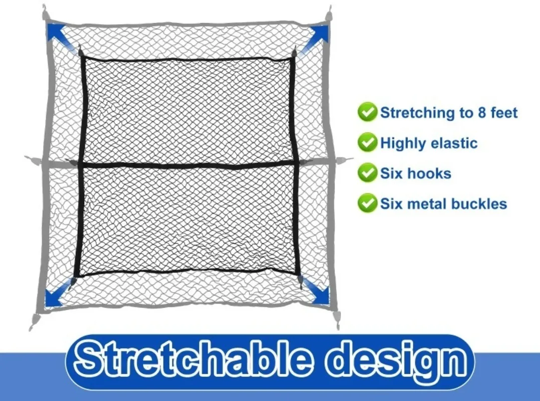 Organizador de almacenamiento - Car Cargo Net Trunk reseña y precio