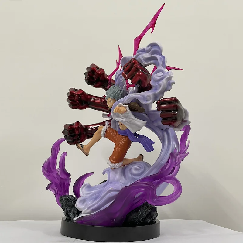 33 سنتيمتر قطعة واحدة أنيمي الشكل القرد D لوفي الطرفية نموذج المشهد تمثال سطح المكتب الديكور الحلي الاطفال هدايا عيد الميلاد اللعب