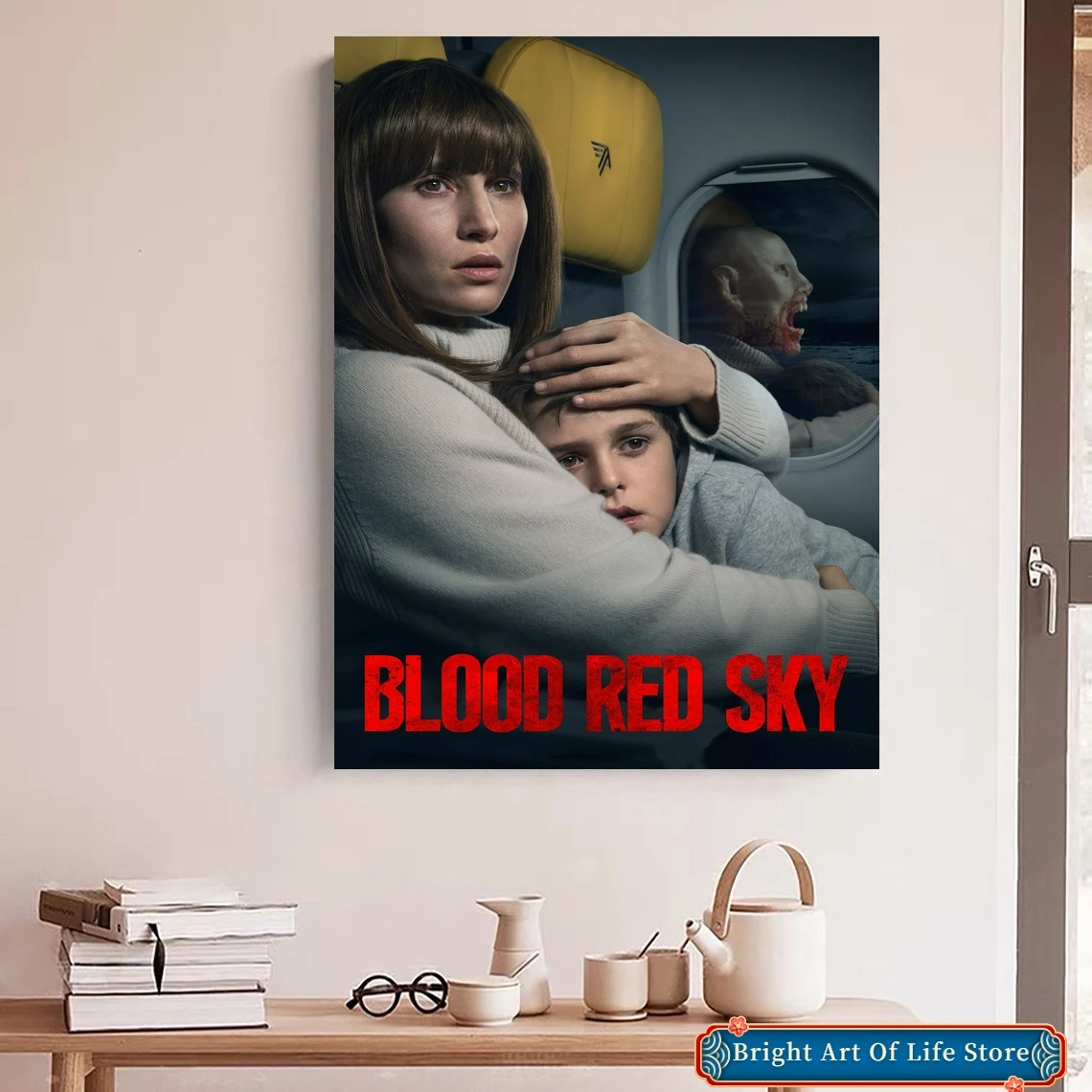 

Blood Red Sky (2021) Movie Poster Art Cover Star Photo Print Apartment Home Decor Wall Painting (No Frame)