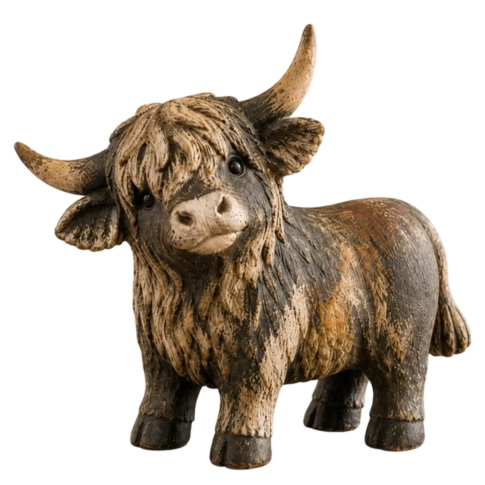 Cow Figures Farmhouse Cow Shape Desk Sculptures Antique Centerpiece Animal Statues For Home Room Desk Shelf Fireplace Mantel