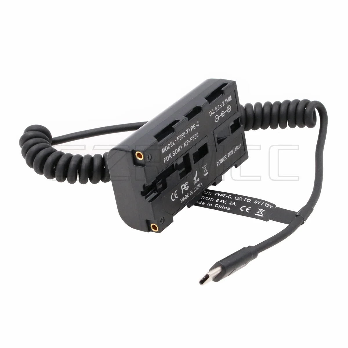 بطارية وهمية مع في الخارج ، V ، 3A إلى النوع-C ، USB C ، PD كابل الزناد ل Atomos ، شوغون ، النينجا ، جحيم ، شاشة SmallHD ، NP F970 ، F550