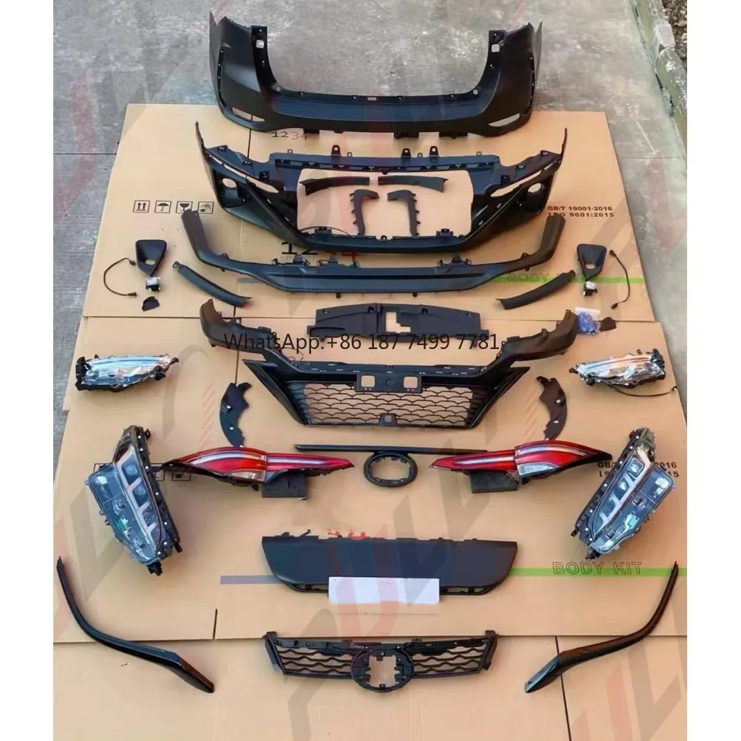 

Высококачественные автомобильные бамперы BodyKit для . Fortuner 2014-2020-2021 Передний и задний бампер в сборе, решетка, задний фонарь, фара