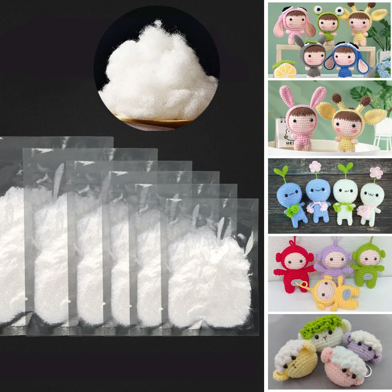 100g PP Cotton Polyester 7D Filling for DIY Handmade Pillows Plush Toys Dolls Bean Bag Sofas Mattress Cushions Home Decor