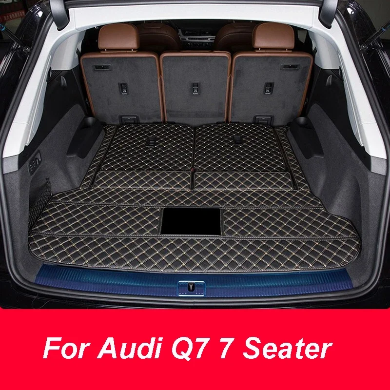Kofferraum abdeckungen für Audi Q7 2014-2017 7 Sitz wasserdichte Schutz polster Matten Auto liefert