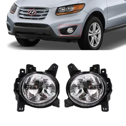 For Hyundai Santa Fe 2011 2012 Car Front Fog Lamp Driving Lamp Headlight Foglamps Assembly DRL With Bulb 92201-2b500